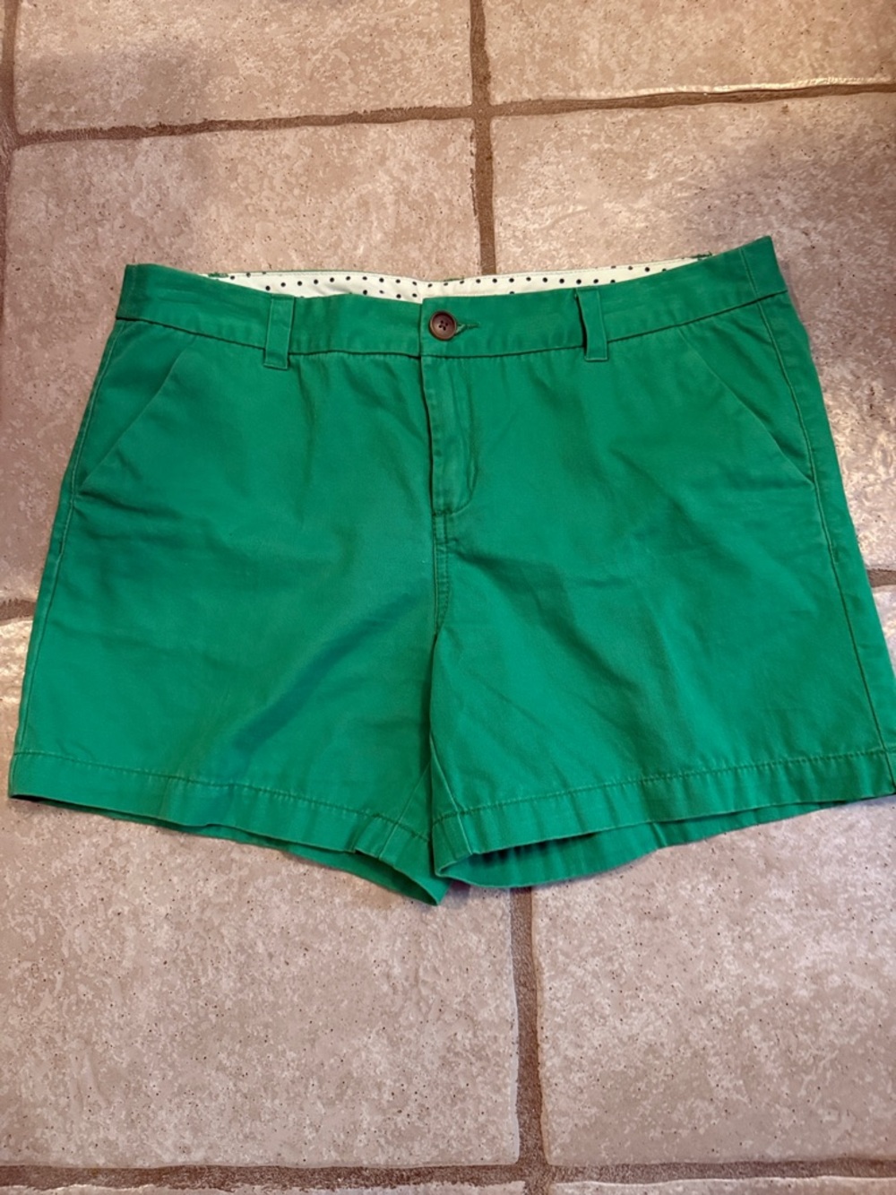 Green Women's Casual Cotton Blend Shorts
